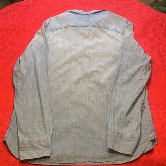American Eagle Outfitters Prep Fit Button Down 100% Cotton Large Shirt - Picture 4 of 9
